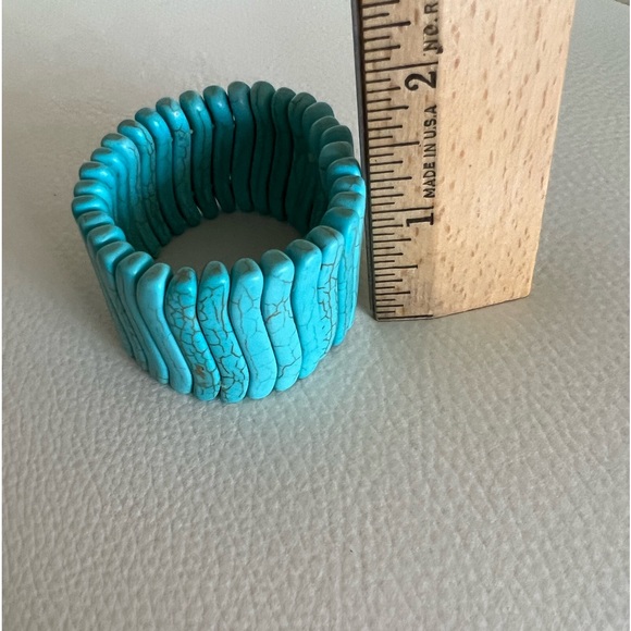 Turquoise stretch bracelet - Picture 5 of 5